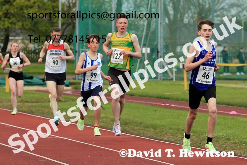 1500 metres, 2023 NE Grand Prix 1, Monkton. Photo: David T. Hewitson/Sports for All Pics